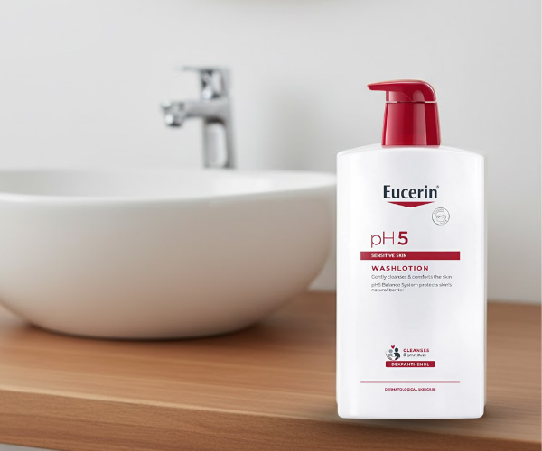 Sữa tắm Eucerin pH5 WashLotion làm sạch và giữ độ ẩm cho da nhạy cảm (1000ml)